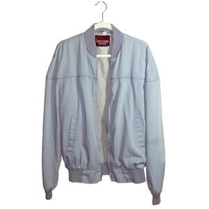 VNTG WESTWIND Gray bomber jacket size 1X grandpa core basic classic